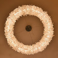 Small Round Luxury Rock Crystal Chandelier 23.6" D
